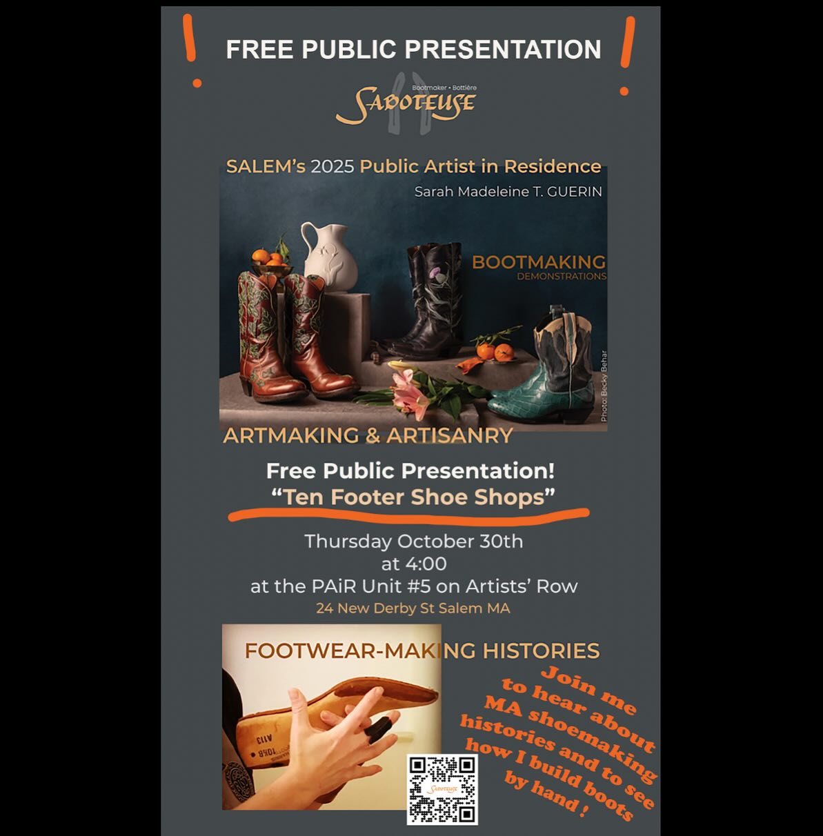 Saboteuse - Join me Thursday October 30th at 4:00 for my Public ...
