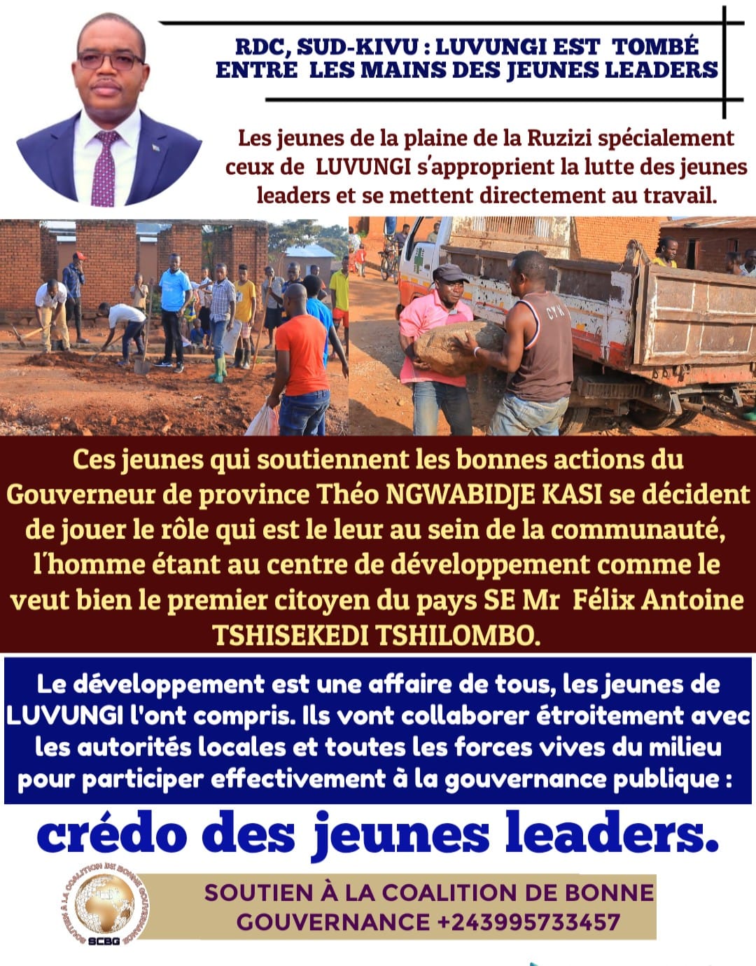 Soutien à la Coalition de Bonne Gouvernance - RDC, SUD-KIVU : LUVUNGI ...