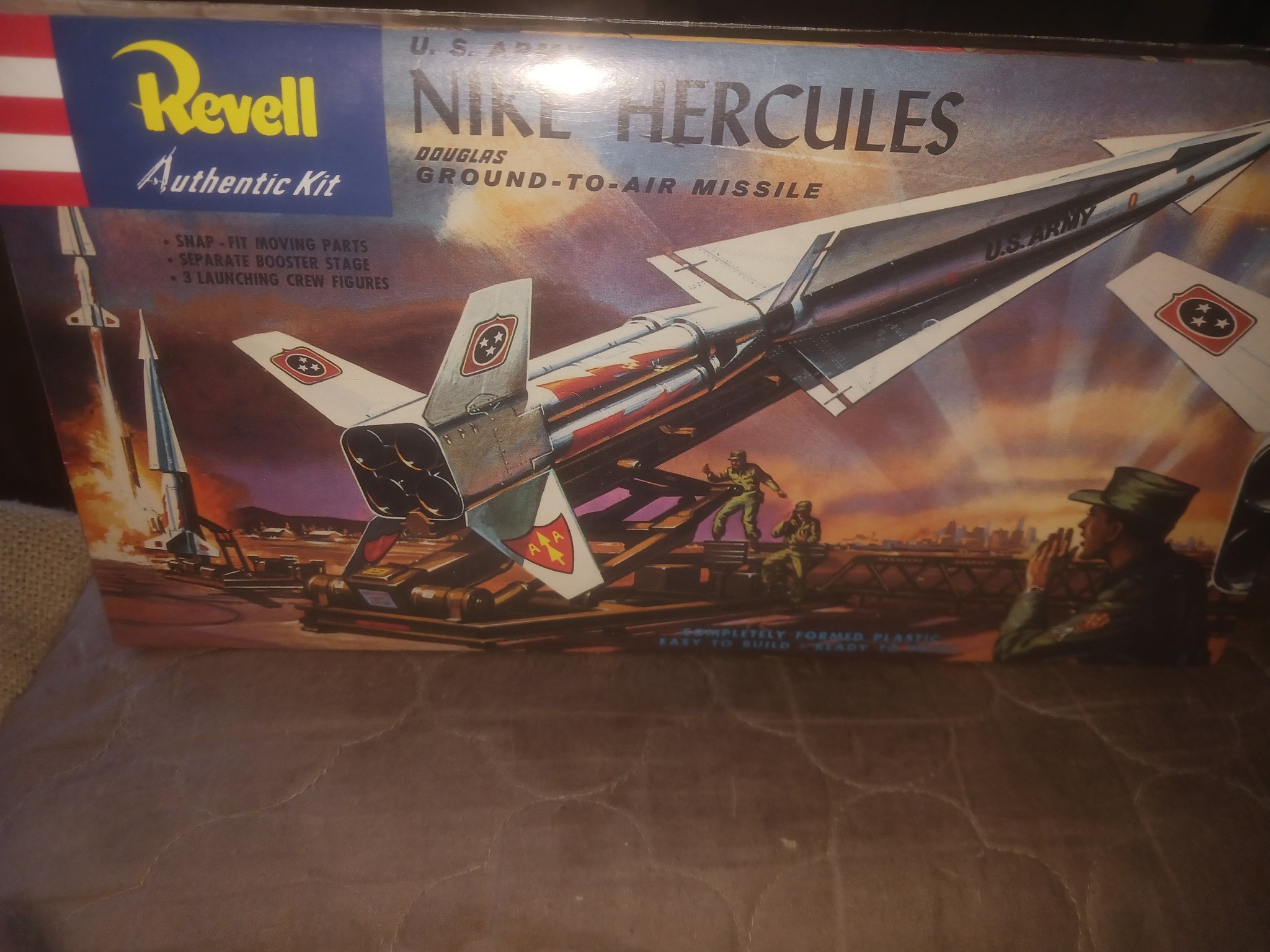 Atlantis reissue of Revell Nike Hercules missile model kit