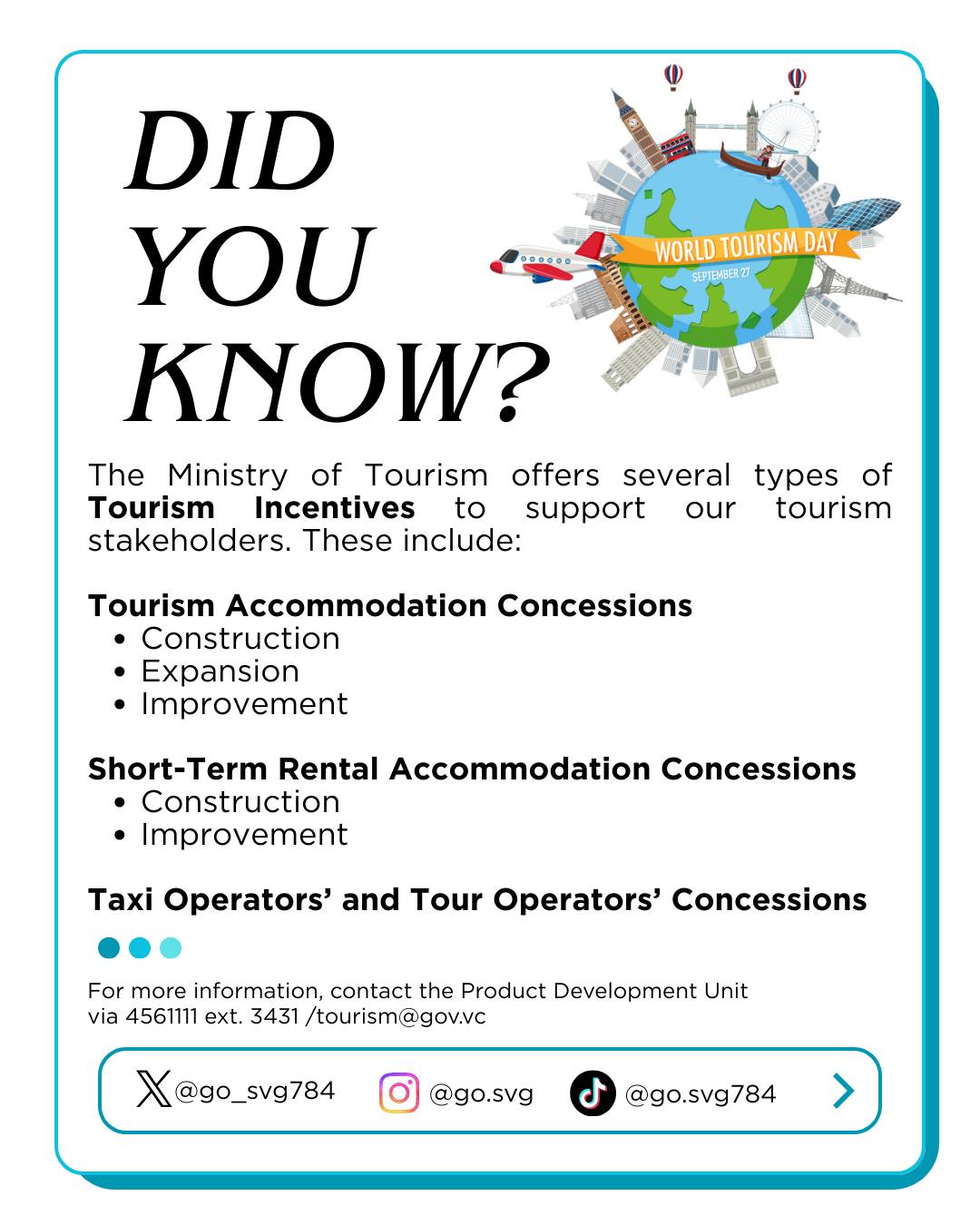 Ministry - #DidYouKnow The Ministry of Tourism, Civil Aviation ...