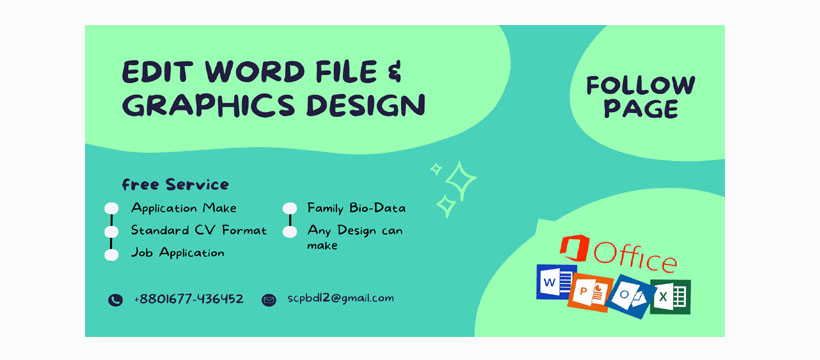Edit Word File & Graphics Design
