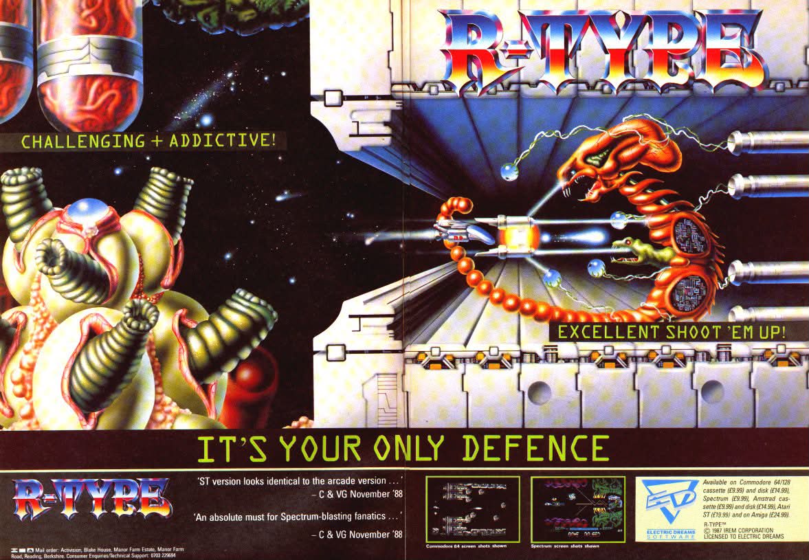 R-Type (ZX Spectrum) Electric Dreams, 1988. Arcade original by