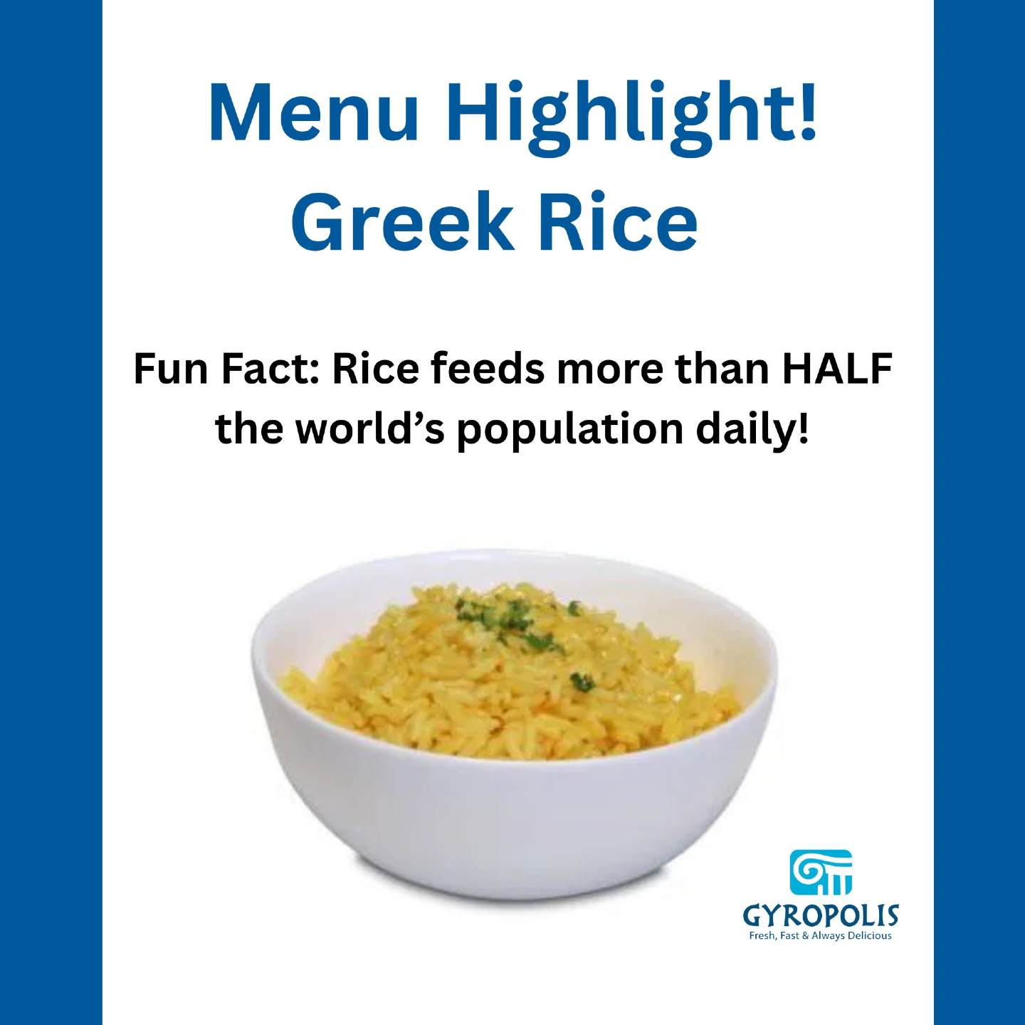 Gyropolis - Our Greek rice is savory, healthy, and ready... | Facebook