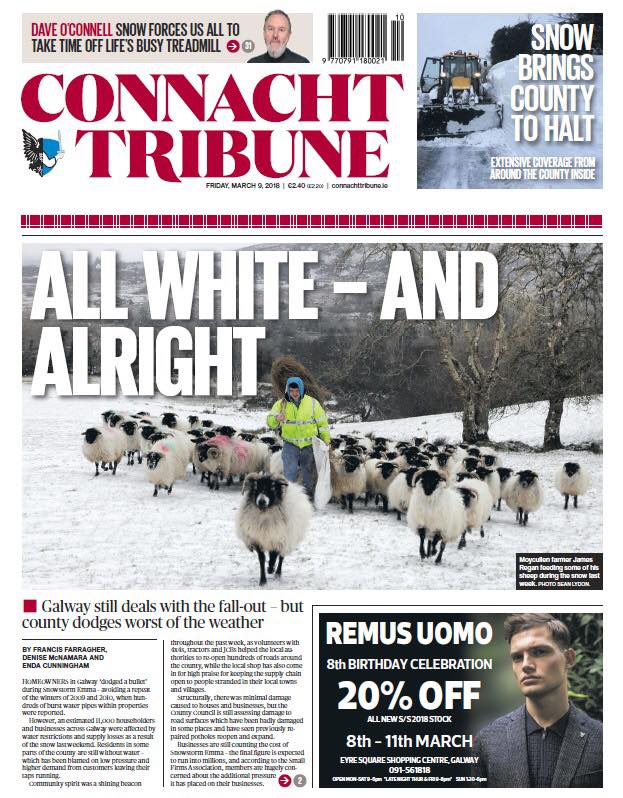 The front page of... - Connacht Tribune - Galway City Tribune