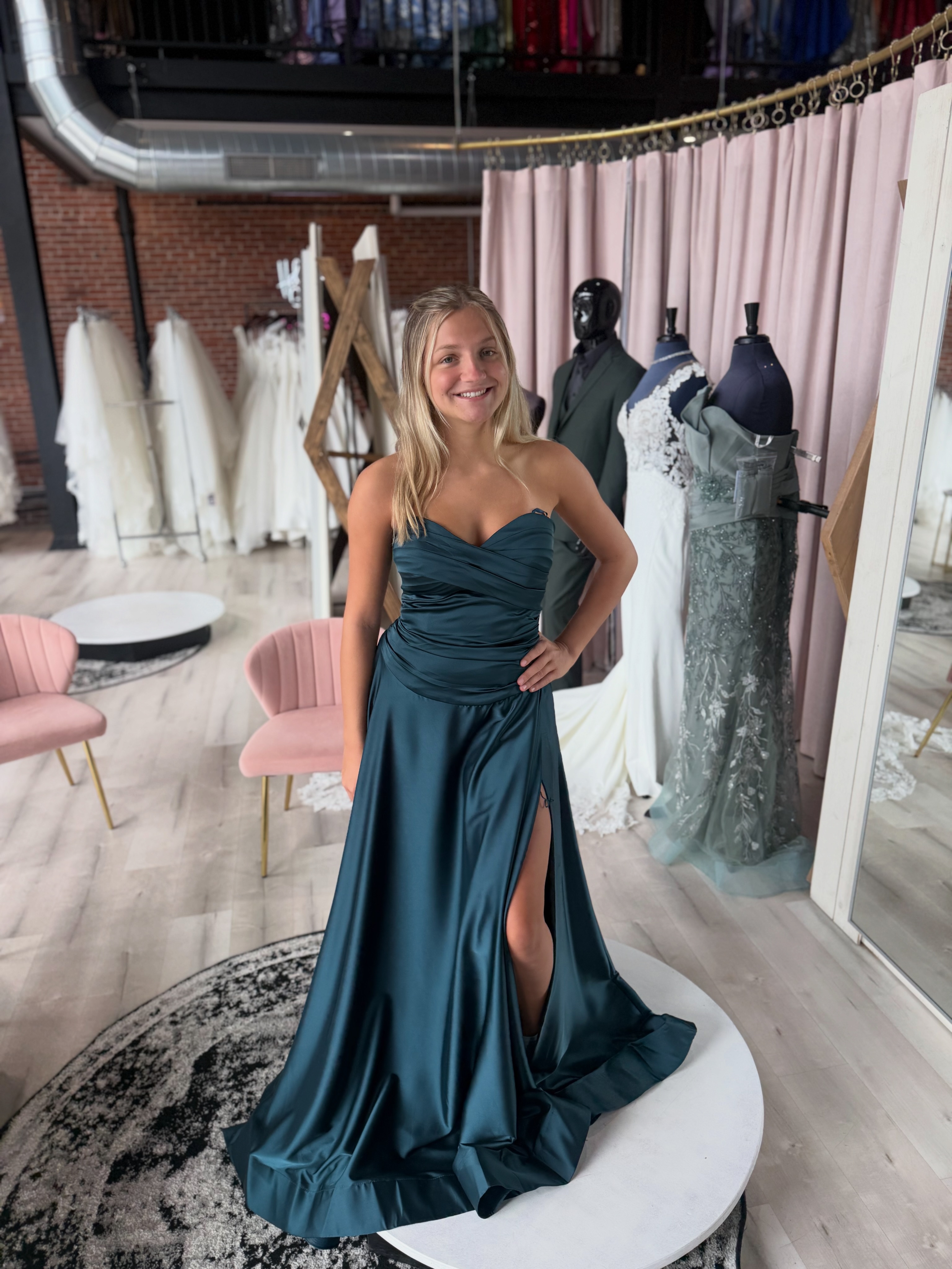bridesmaid dresses worcester ma Carbonneau Bridal and Formalwear Line Bridesmaid Dress vintage_dresses New Missguided Blue satin Length:Short 54