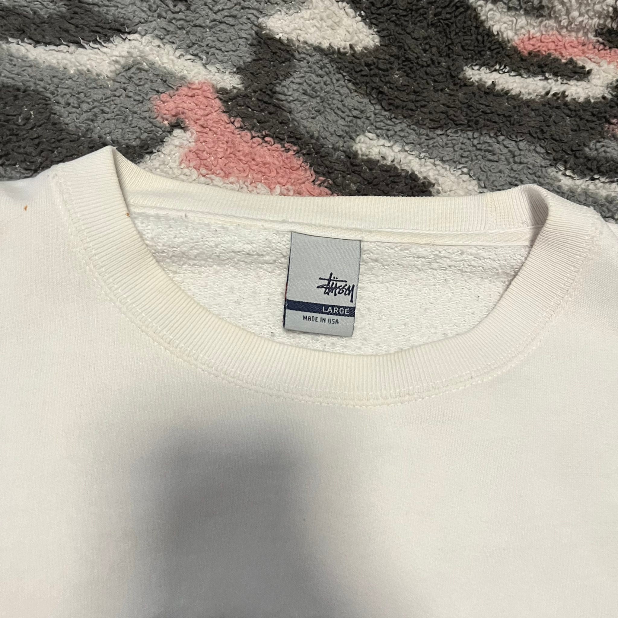 90s OLD STUSSY Two tone Sweat Shirt USA 1,500 ✈️??