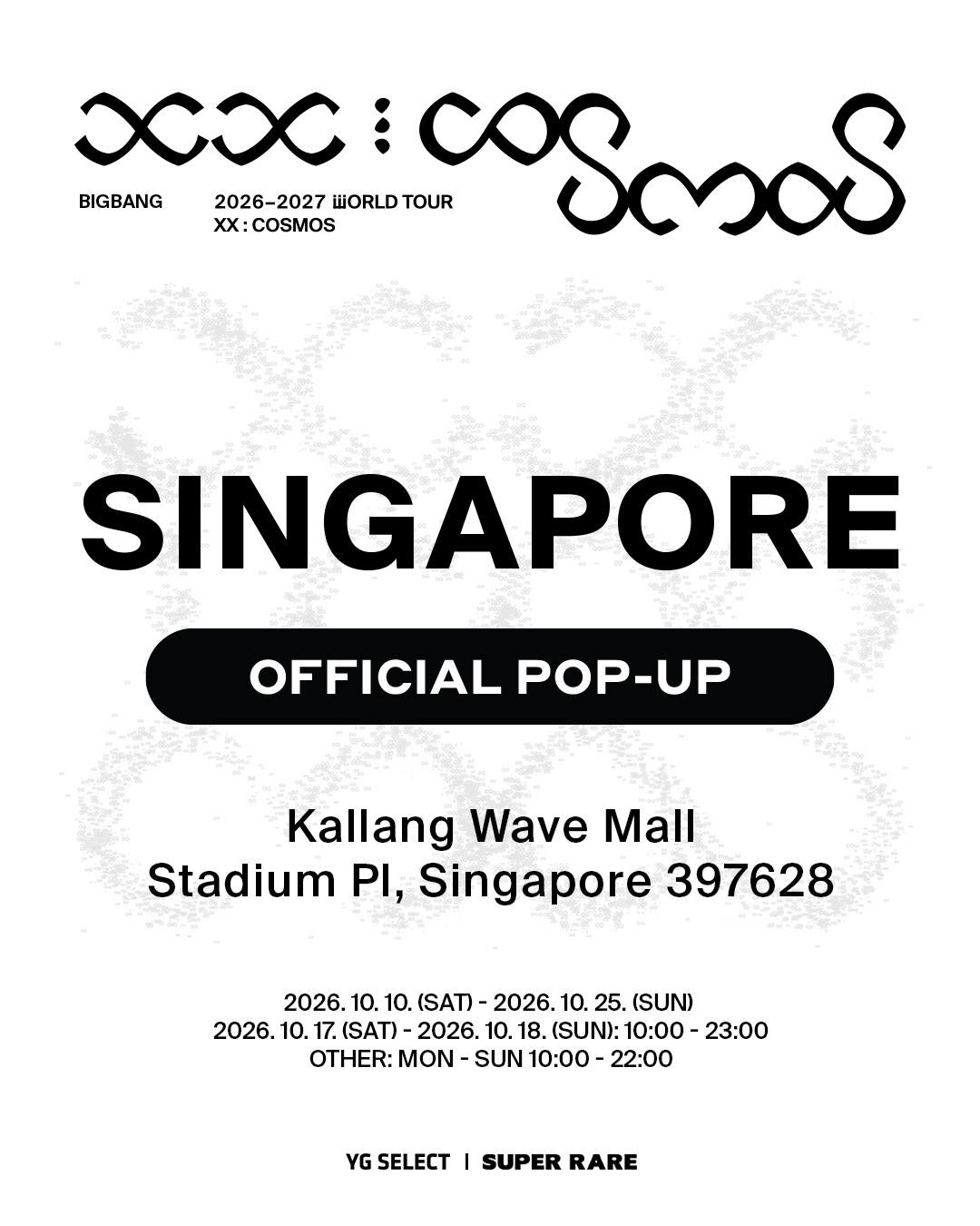 BIGBANG COSMOS POPUP 公式　ブレスレット BIGBANG 新加坡场快闪店2 商品名单✨ BIGBANG < XX: COSMOS > POP-UP 2