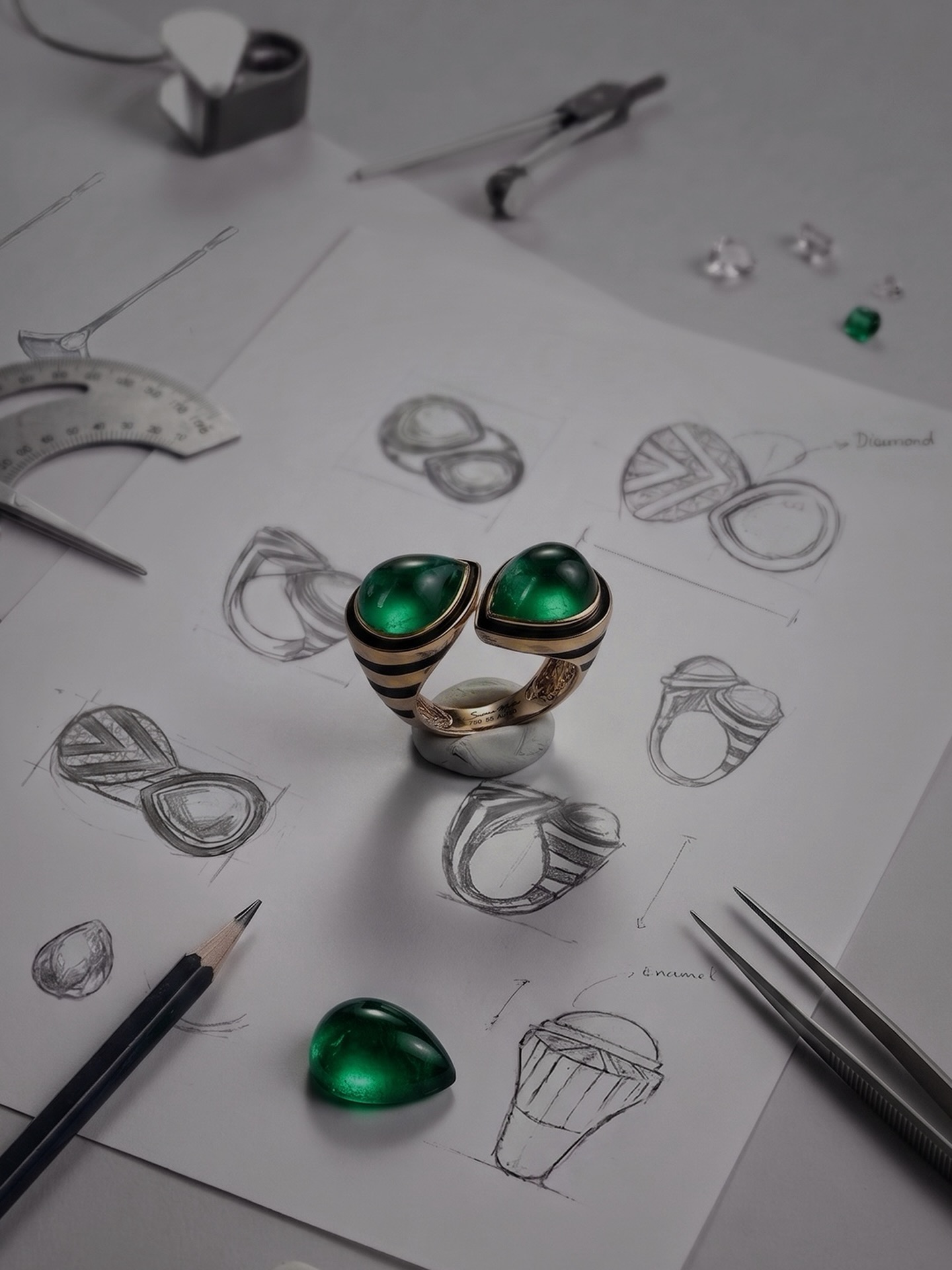 So cosy, isn't it? Details: ring featuring Arizona Turquoise