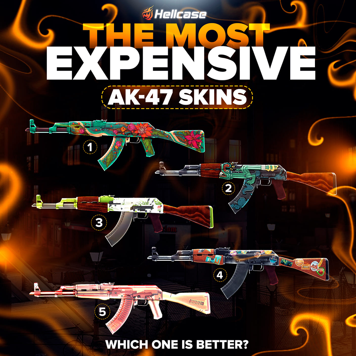 CS:GO Hellcase - We’ve chosen the most expensive AK-47... | Facebook