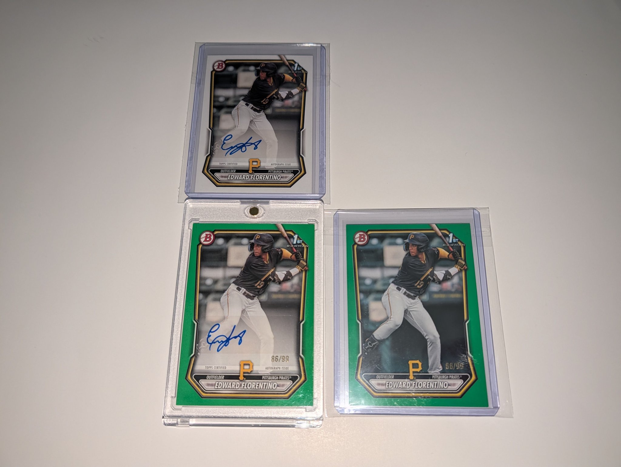 Edward Florentino black mojo auto baseball card on eBay