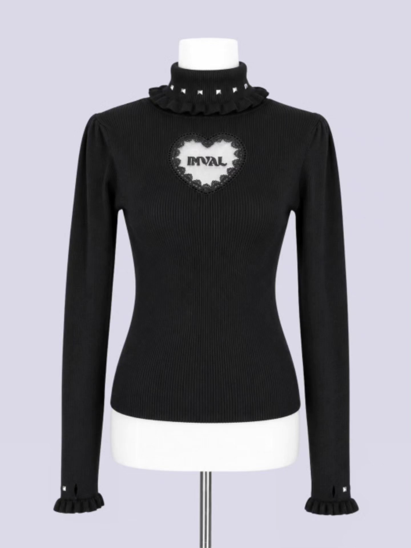 IMVAL×GALFY / Doll Dog 大萌袖 L/S TEE［BLK］ IMV056-BLK ￥14,300