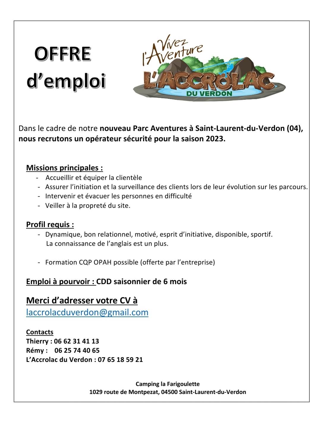 1029 Route De Montpezat 04500 Saint Laurent Du Verdon