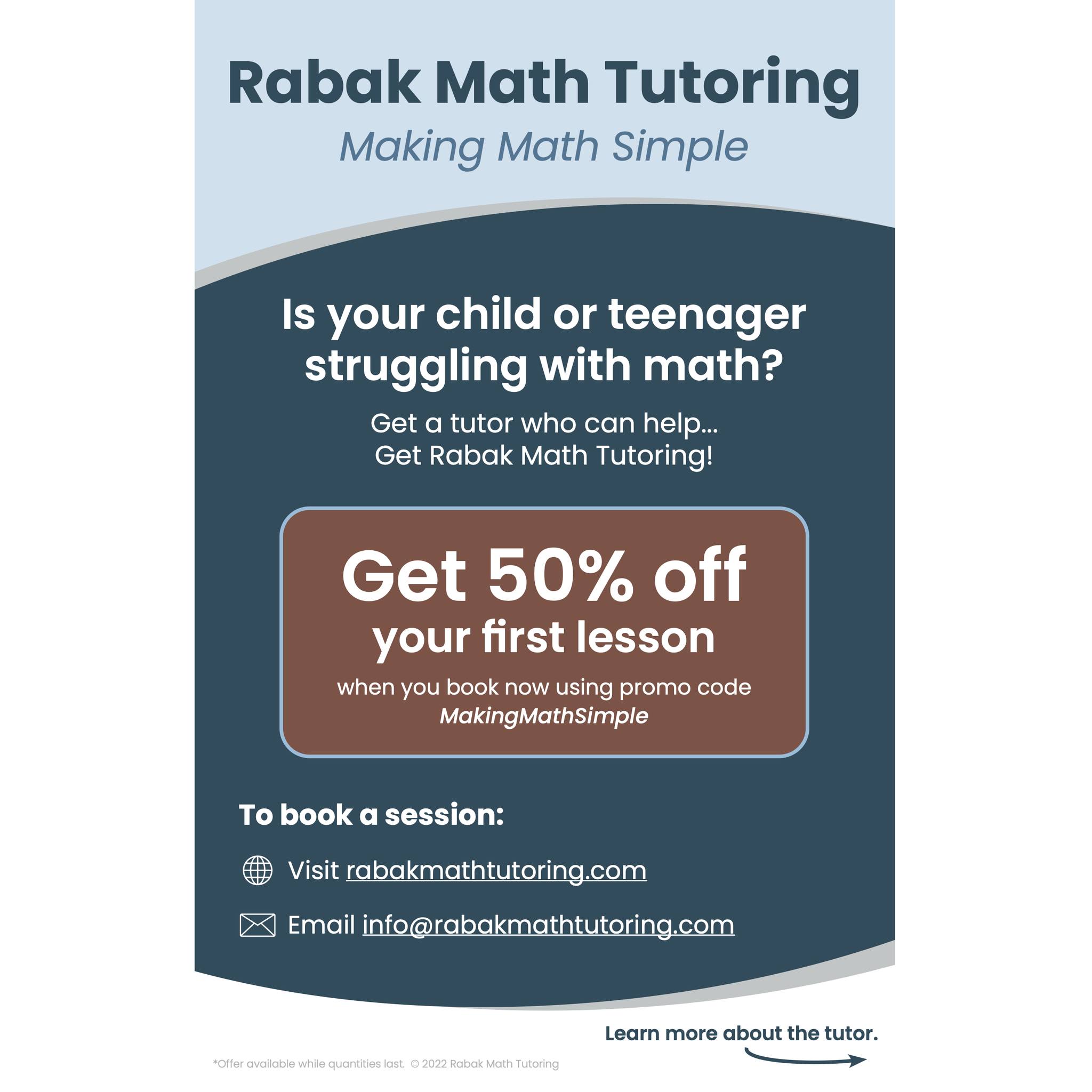 Rabak Math Tutoring