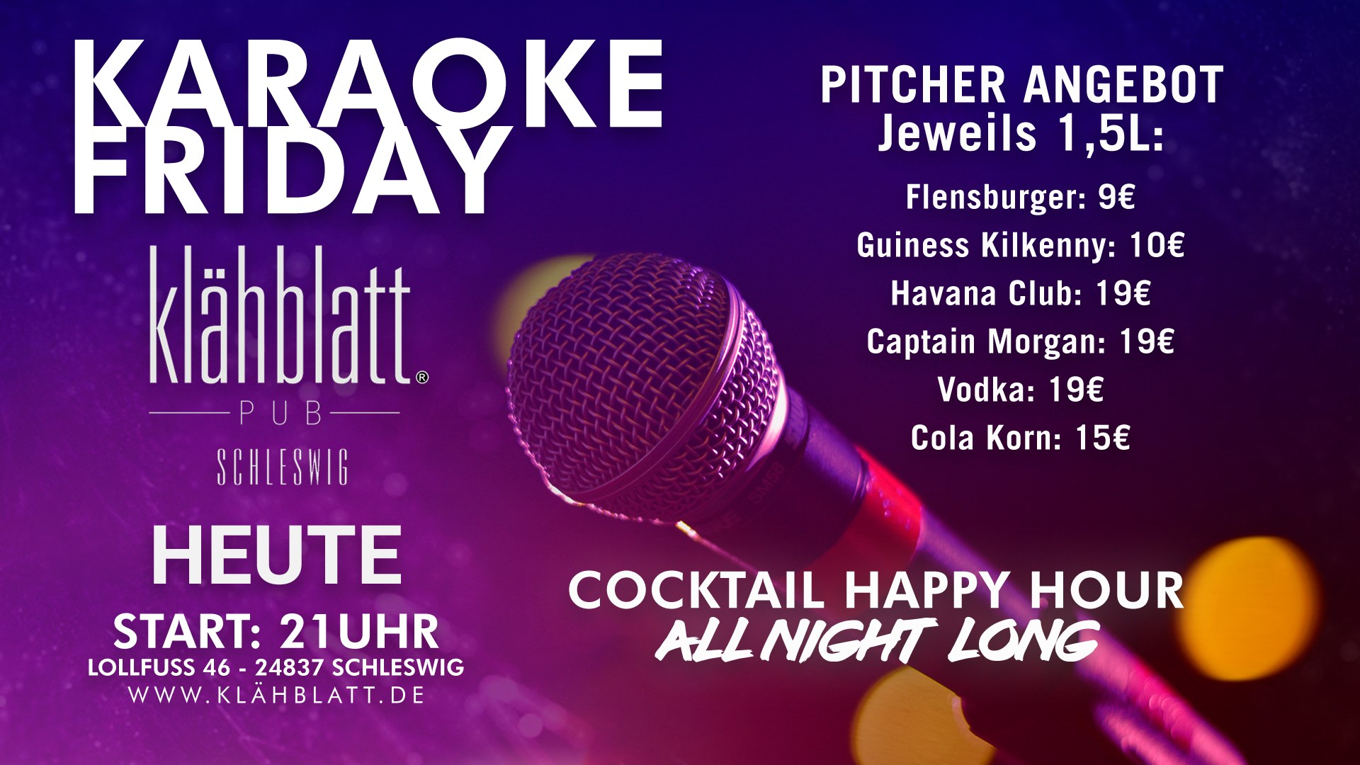 Karaoke Friday Hey Klahblatt Schleswig Facebook facebook