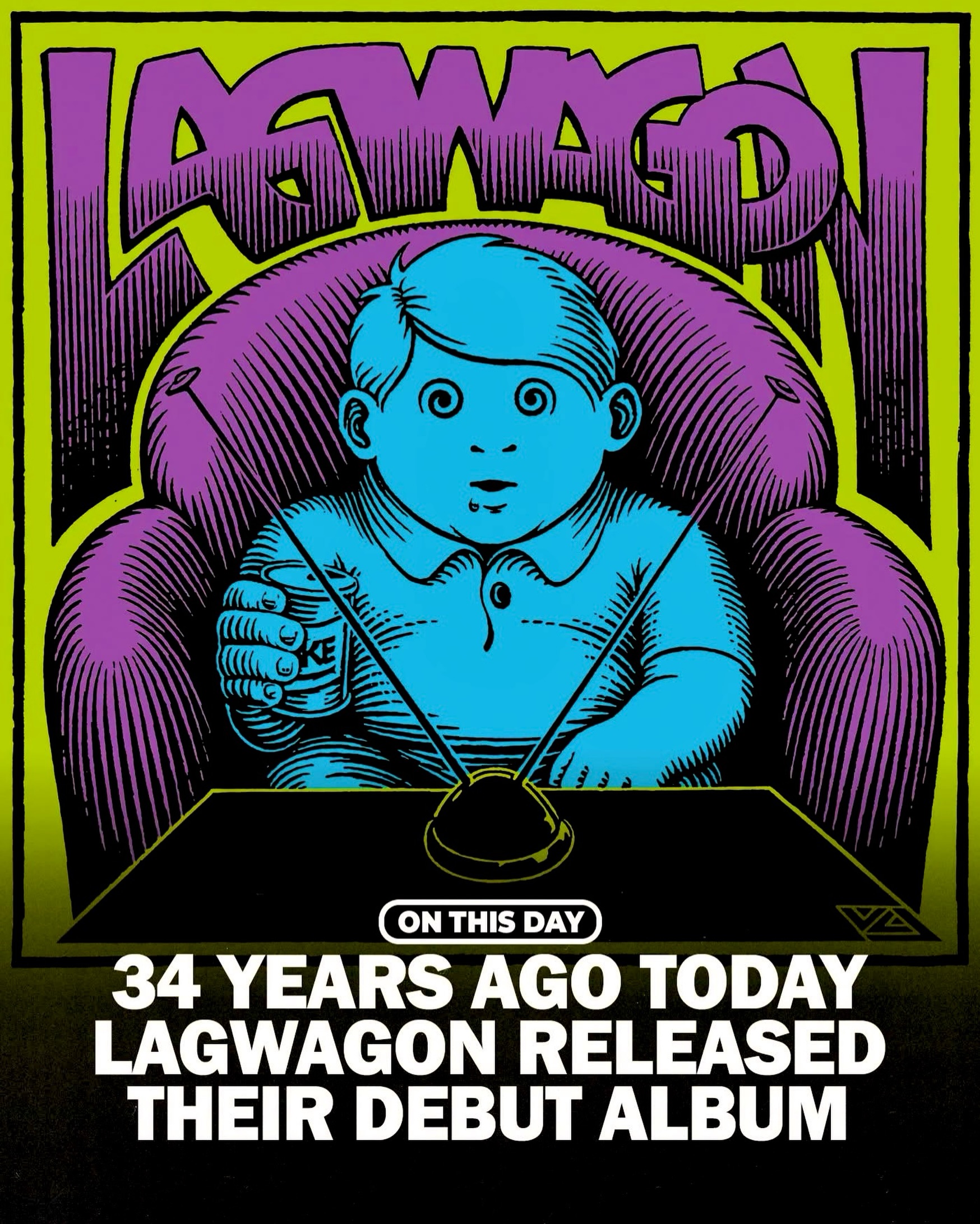 ミュージシャン NOFX/LAGWAGON FAT WRECK STRUNG OUT WIZO On this day in 1992, Lagwagon released their debut studio album