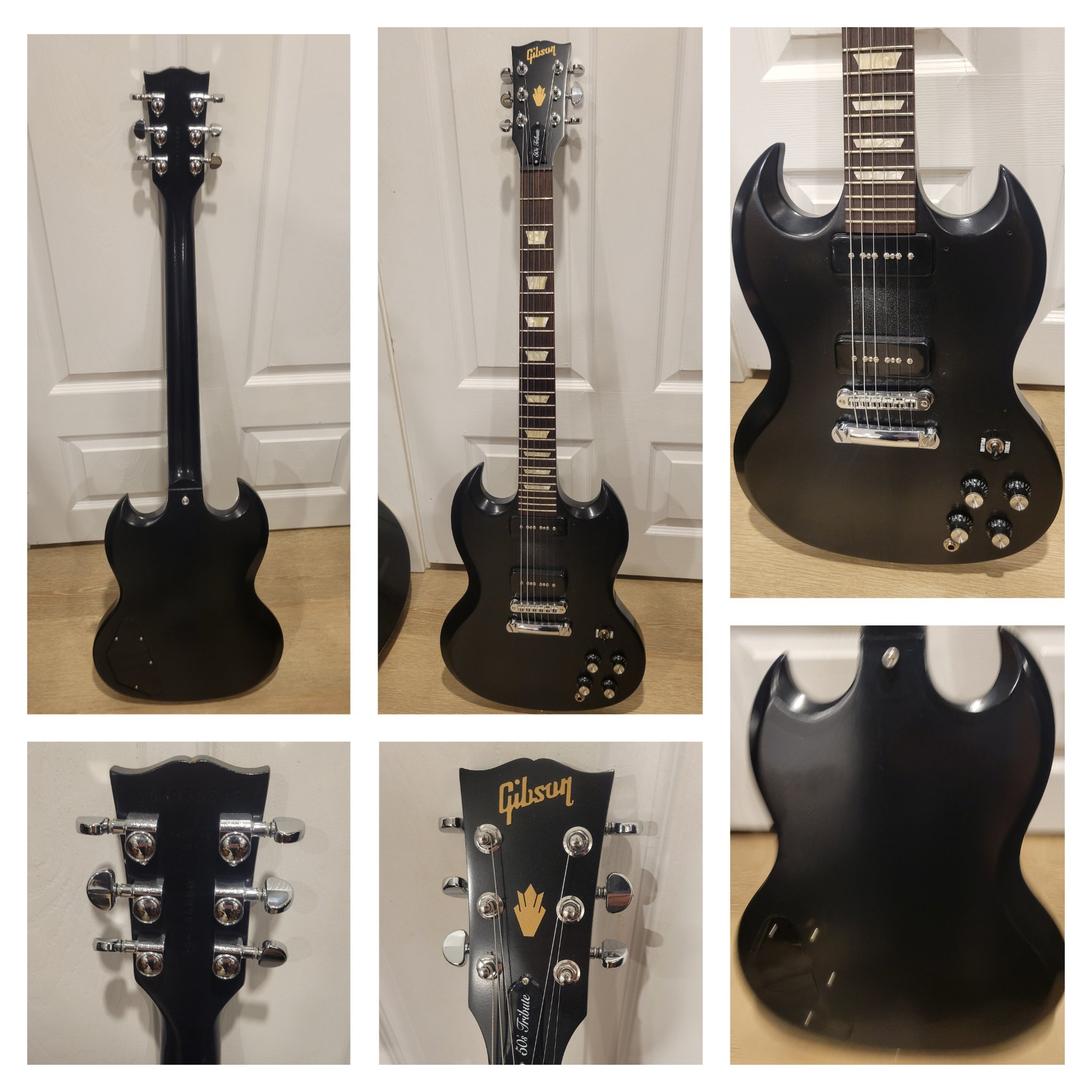 What is the origin and model of the Tomson SG guitar?