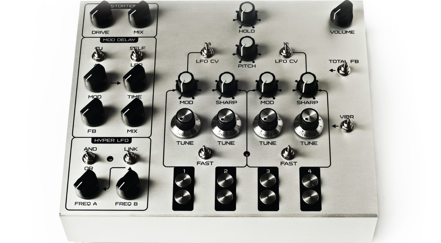 Ghost In Translation Drone: a 4-voice drone Synthesizer for Eurorack