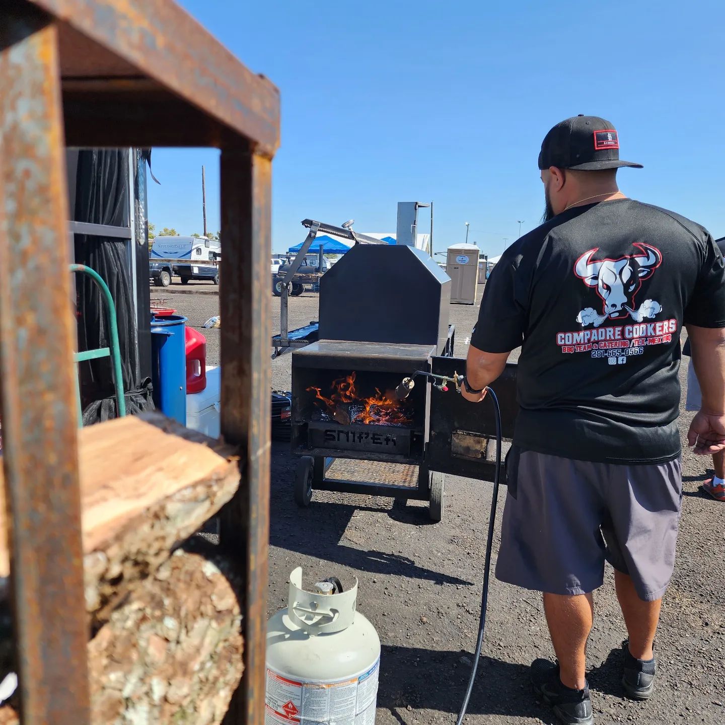 Just a man and... - Compadre Cookers Tex Mex BBQ & Catering | Facebook