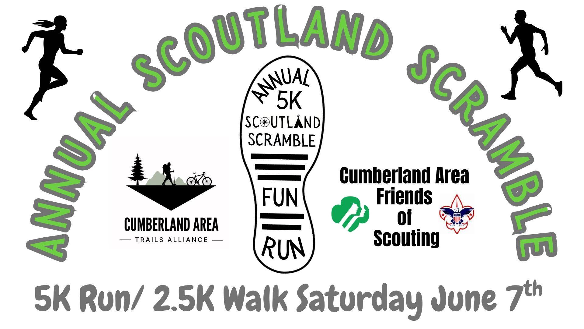 Annual Scoutland Scramble 5K fun run/2.5K Walk