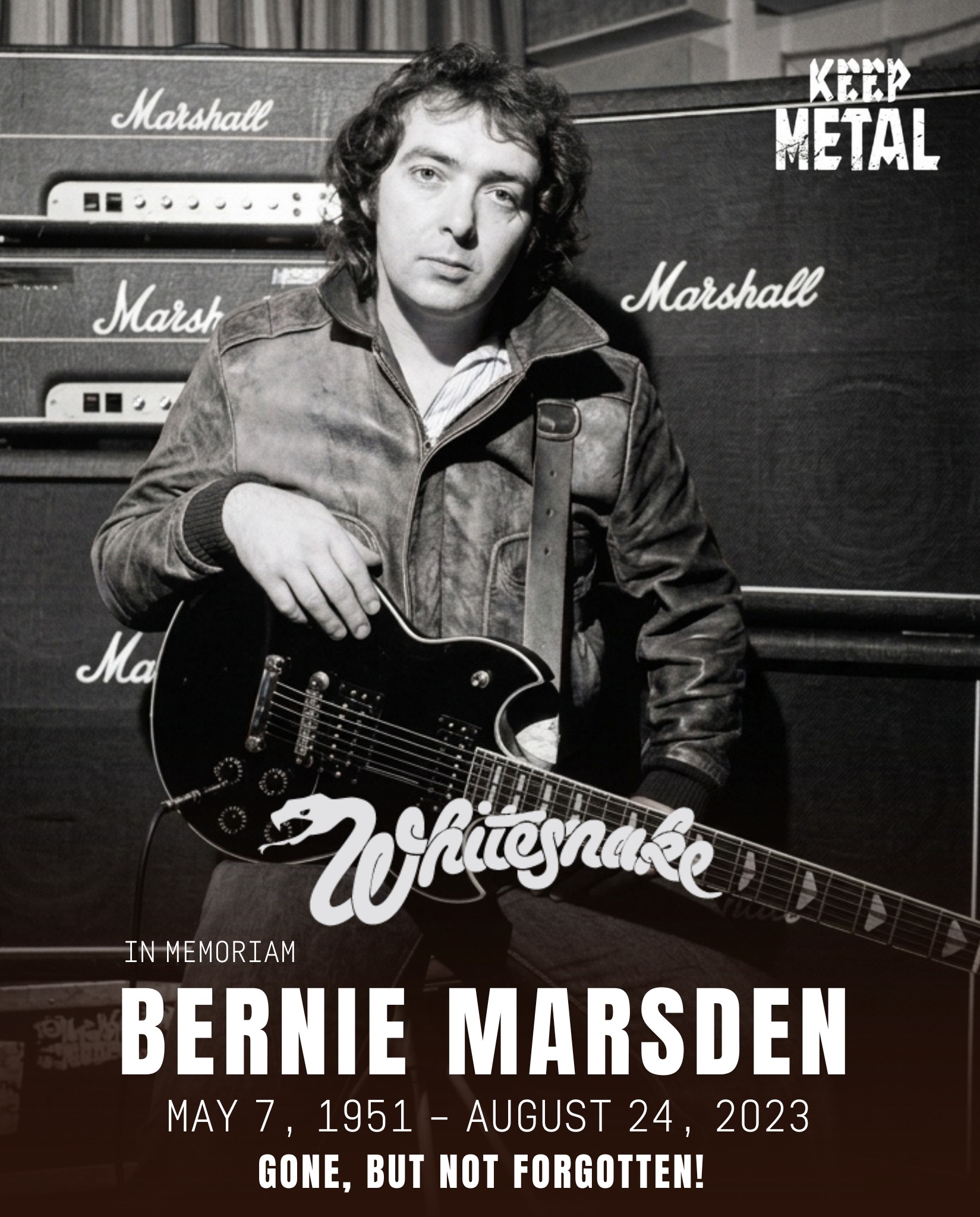 A posthumous Bernie Marsden live album called 'Stage' will be
