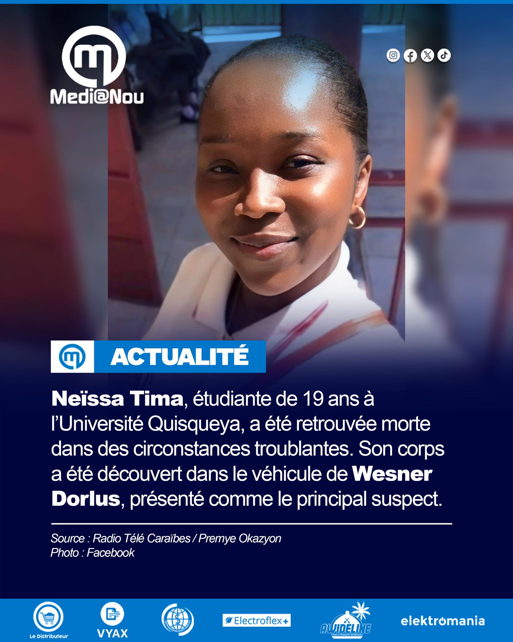 Medianou - Neïssa Tima retrouvée morte : L’opinion... | Facebook