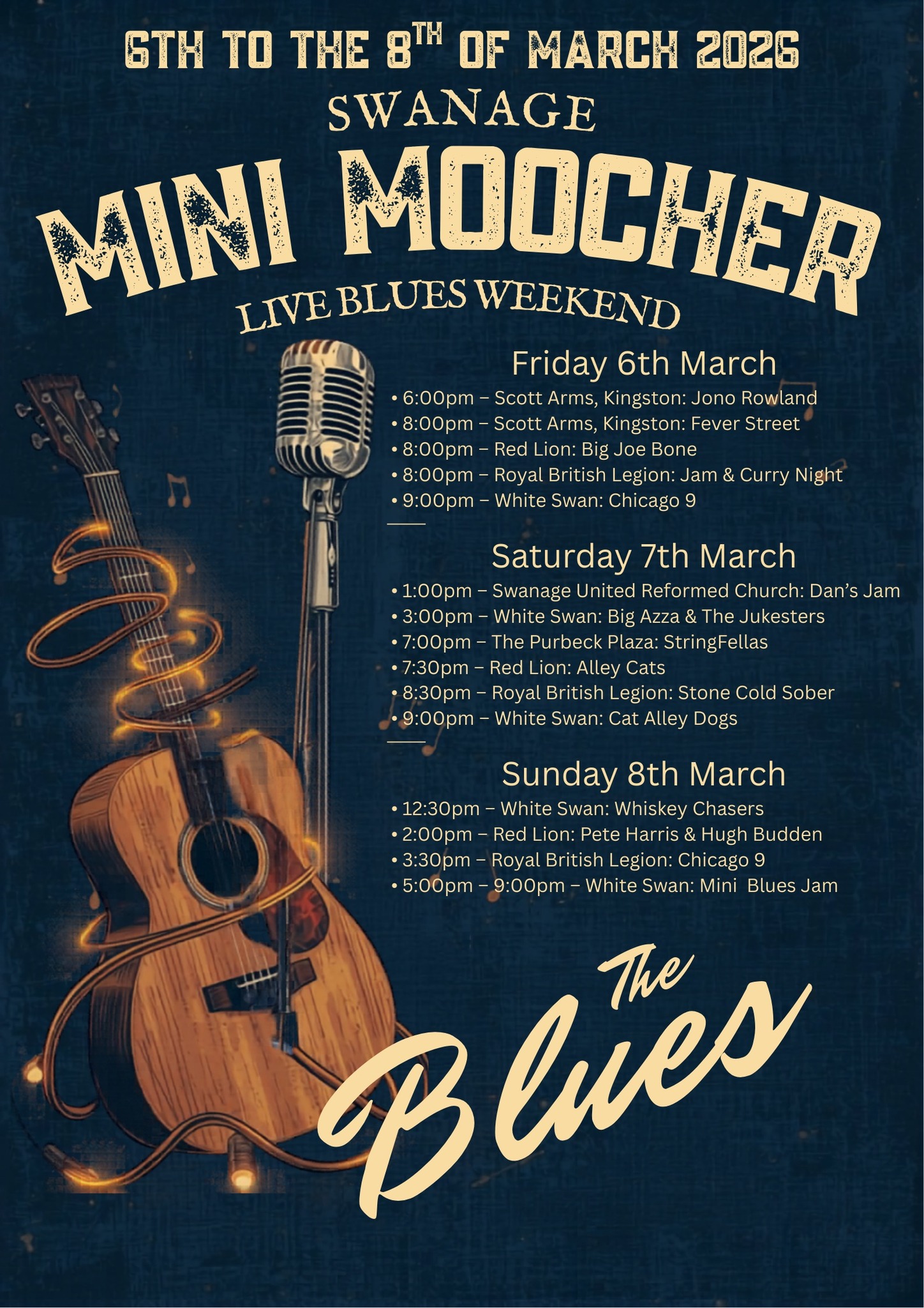 The White Swan - 🎶 THE MINI MOOCHER – LIVE BLUES & CIDER... | Facebook