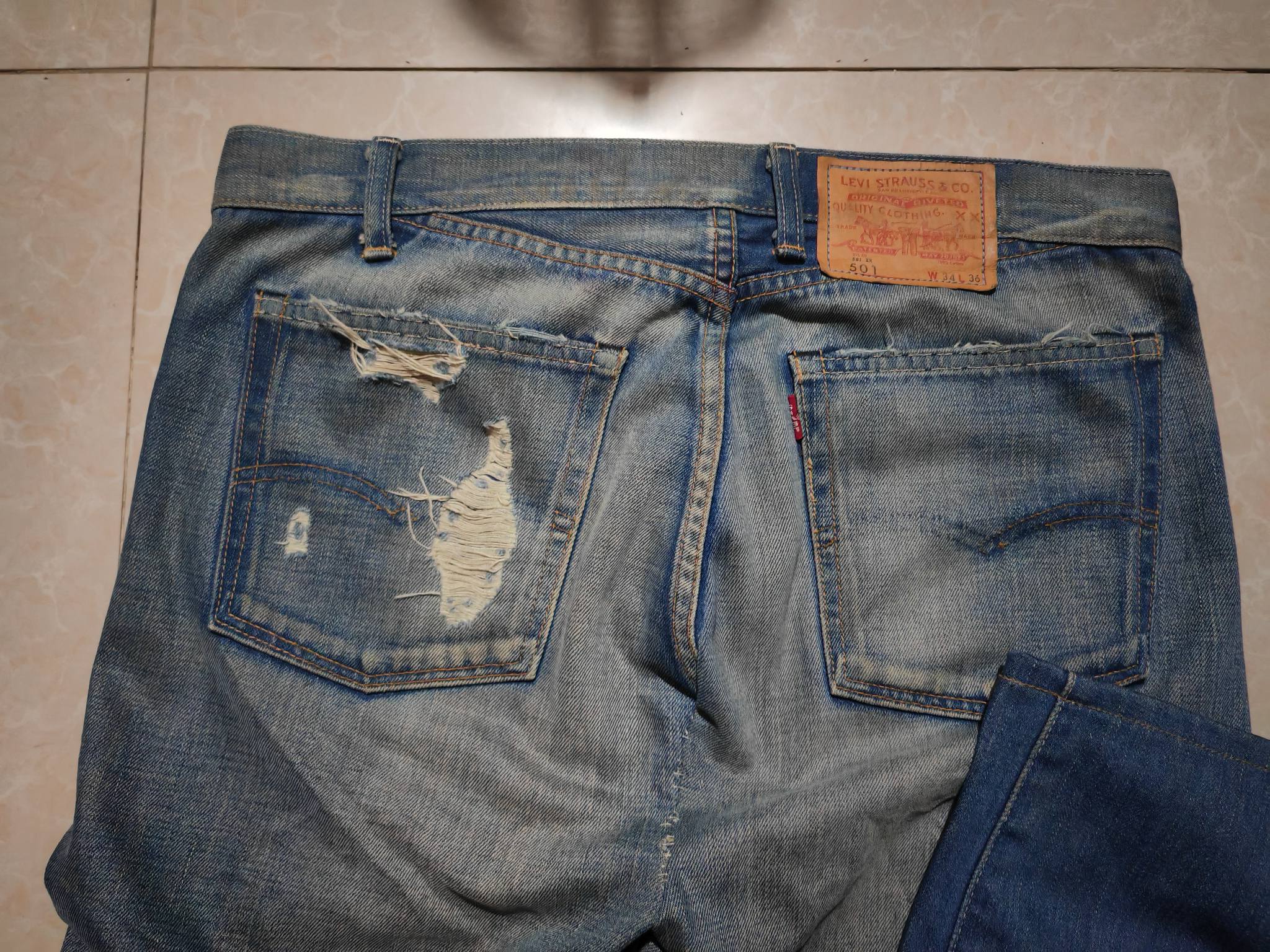 Levi's 501XX 501 Lot: 66501 ( LVC 1966 ) Size 34