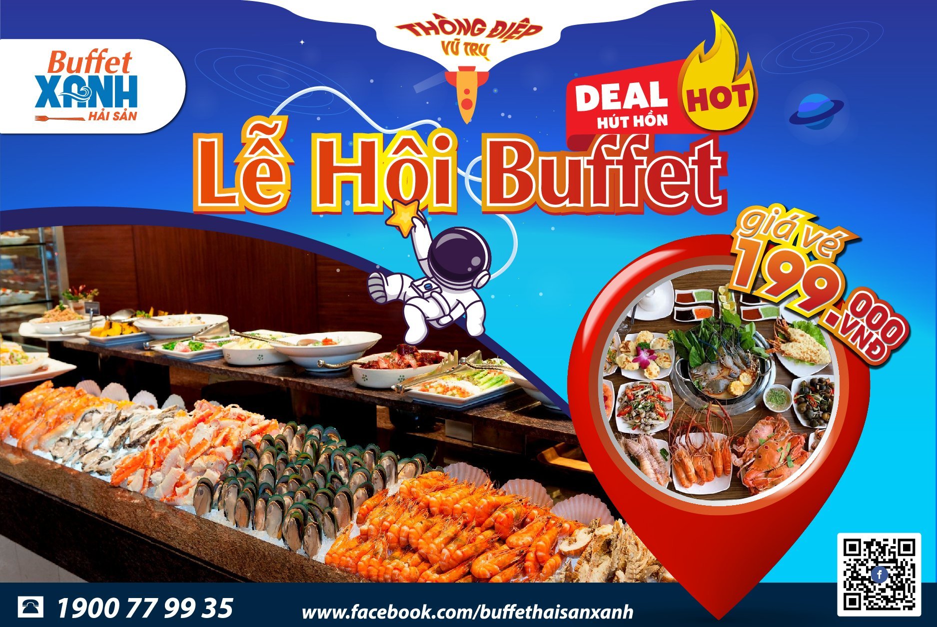 🌈 Lễ hội Buffet, Deal hot hút... - Buffet Hải Sản Xanh 199K | Facebook