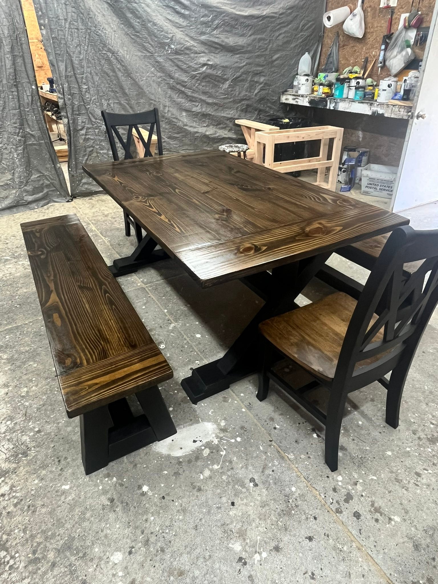 Black base and dark... - Southern Ohio Farmhouse Tables | Facebook