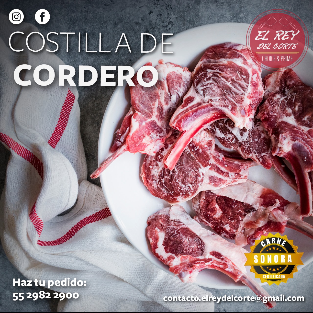 El - Costillas y pierna de cordero, todo traído desde Sonora. Recuerda ...