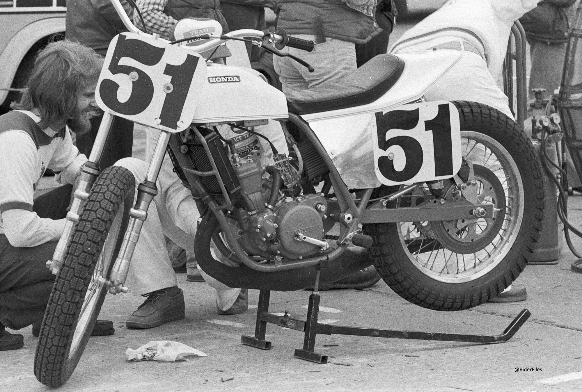 The Honda framer Brad Hurst raced at Houston in '81. (Tom Mueller