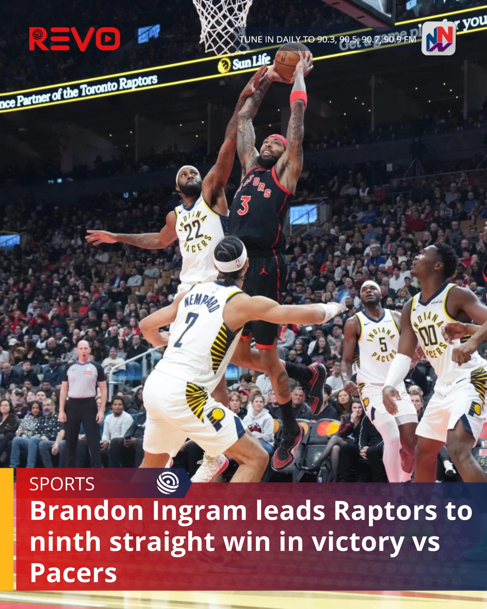 Nationwide90FM - Former champions the Toronto Raptors made it nine ...