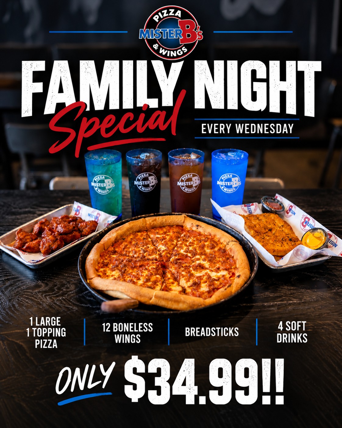 Mister B's Pizza & Wings giveaway winner announcement
