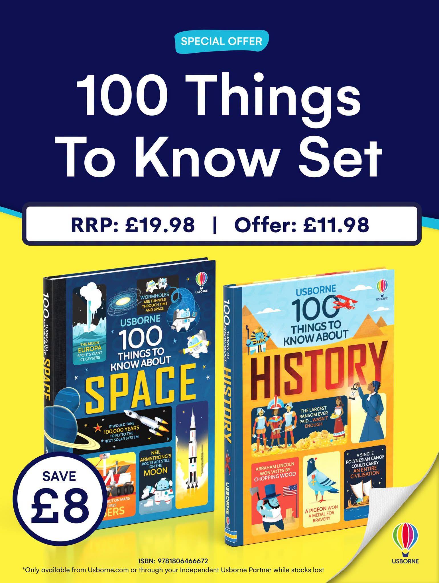 Usborne's 100 Things To Know Set for kids