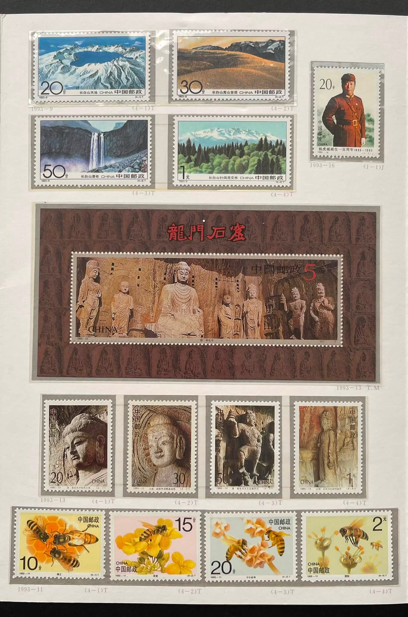 Y5449Y ｛0509｝ 1993 China 🇨🇳 Annual Stamps Album 1993年中国全年