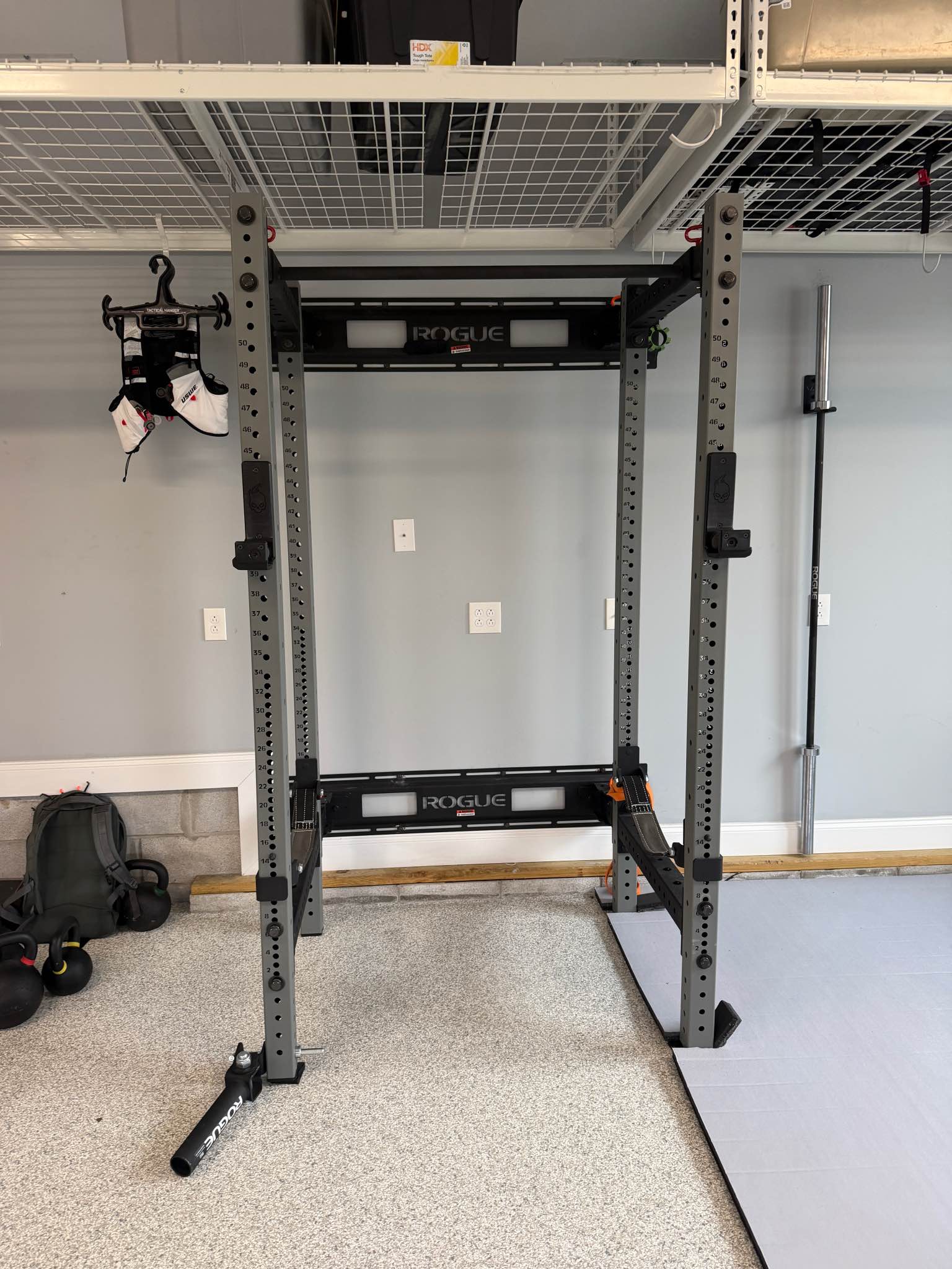 Rogue Fitness Rig Rack RML-390 Full With accessories. - Weight Lifting ...