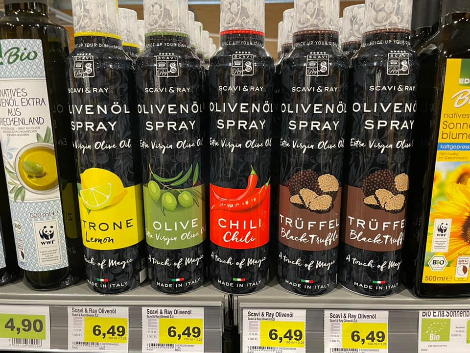 Neu bei uns Olivenöl Spray von Scavi & Ray. 😬