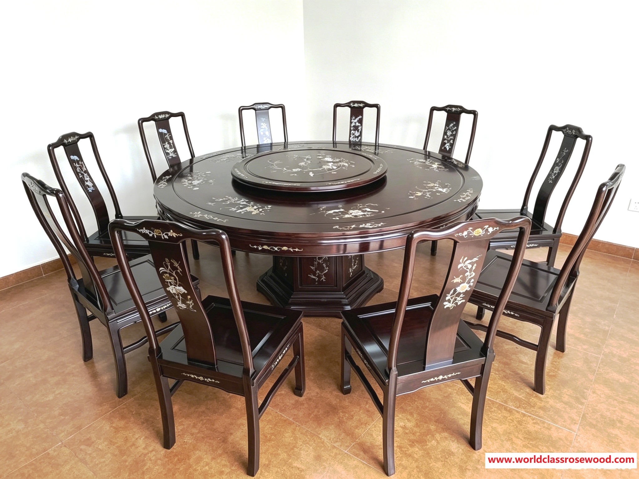 worldclassrosewood.com - 2.32雕花扇形博古架（四门二斗) size-91'2