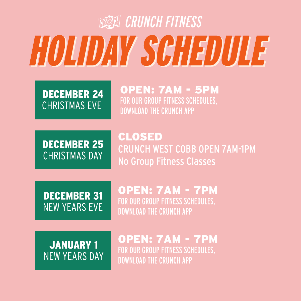 Is Crunch Gym Open on Christmas: Holiday Hours Guide