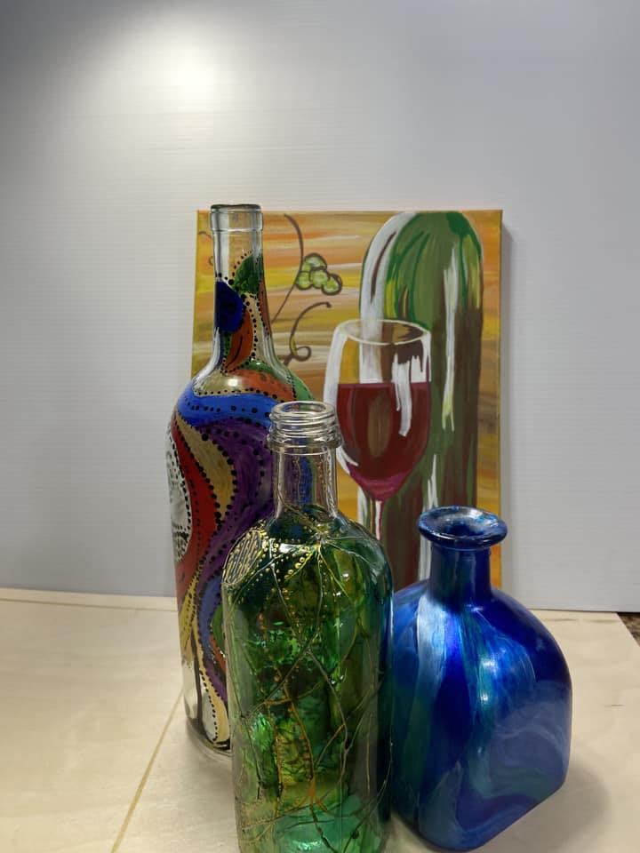 J’s Upcycled WineBottles &Crafts Jbottleart.