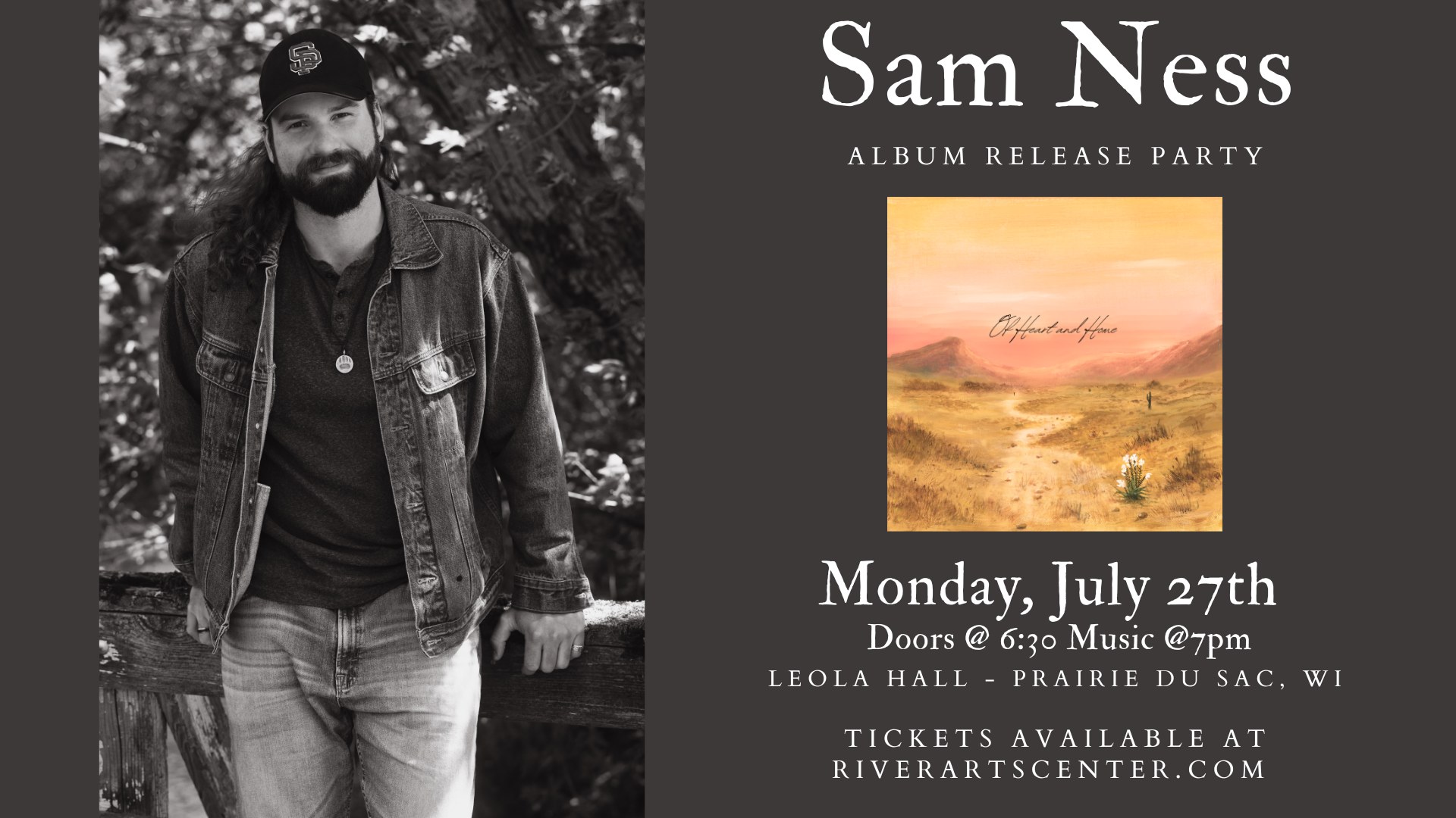 Sam Ness album release party at Leola Hall | Prairie du Sac, WI