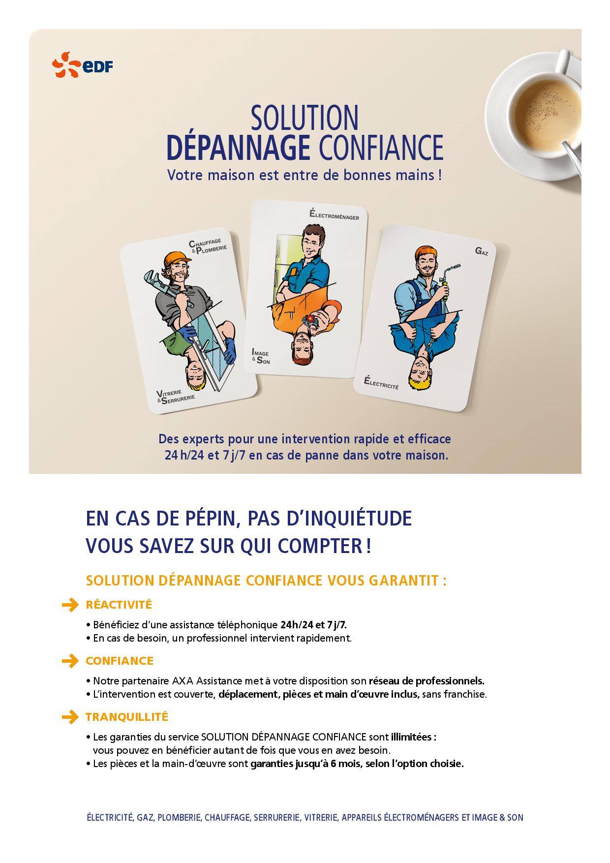 Solution Dépannage Confiance Option Electricité Gaz