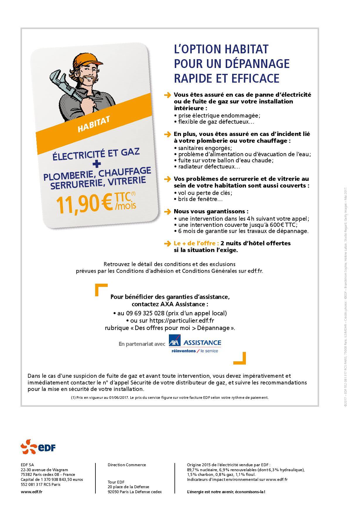 Solution Dépannage Confiance Option Electricité Gaz