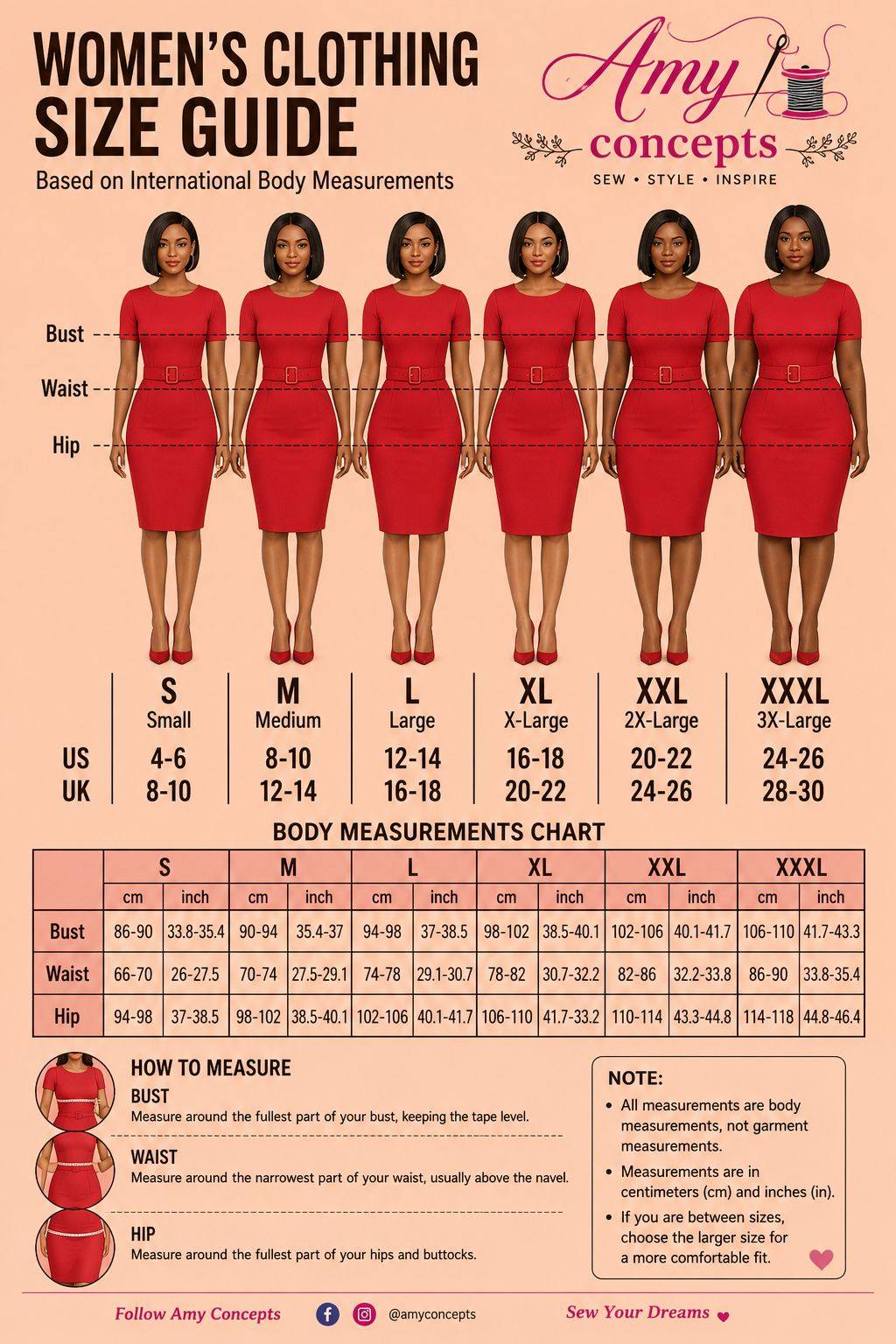 ladies dress measurement Understanding size charts for accurate measurements female dress measurements