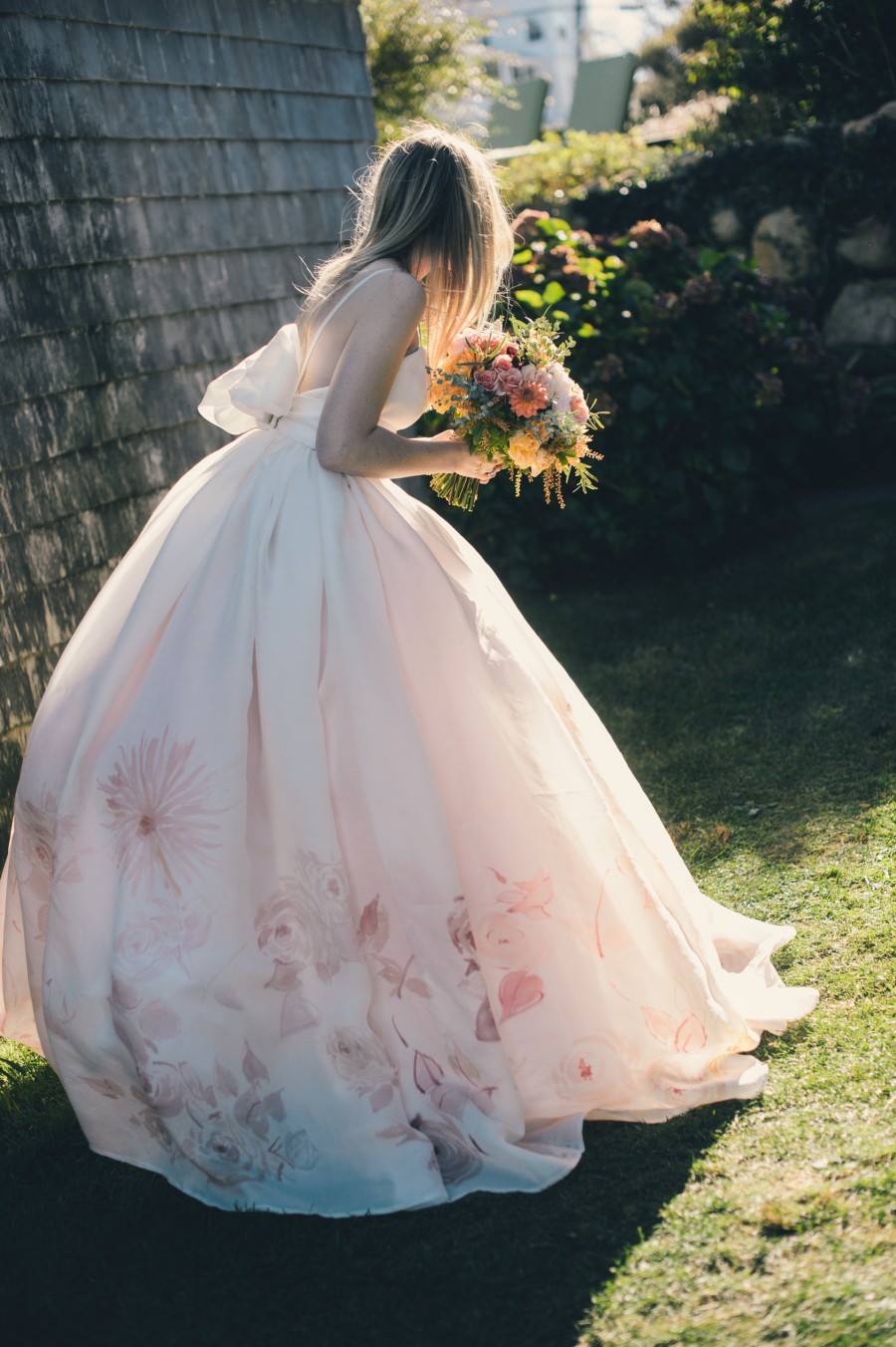 watercolor bridesmaid dress Behind the scenes of our dresses 🎨 KissProm A-Line Dotted Tulle cut neckline Dress Size:2XS (UK 4-6) mens-footwear