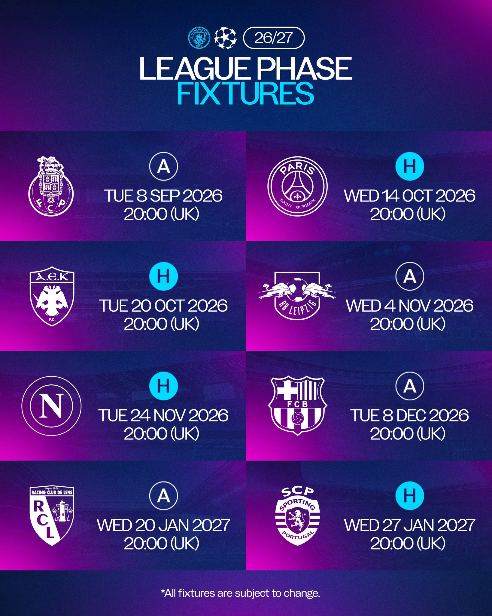 uefa champions league fixtures
