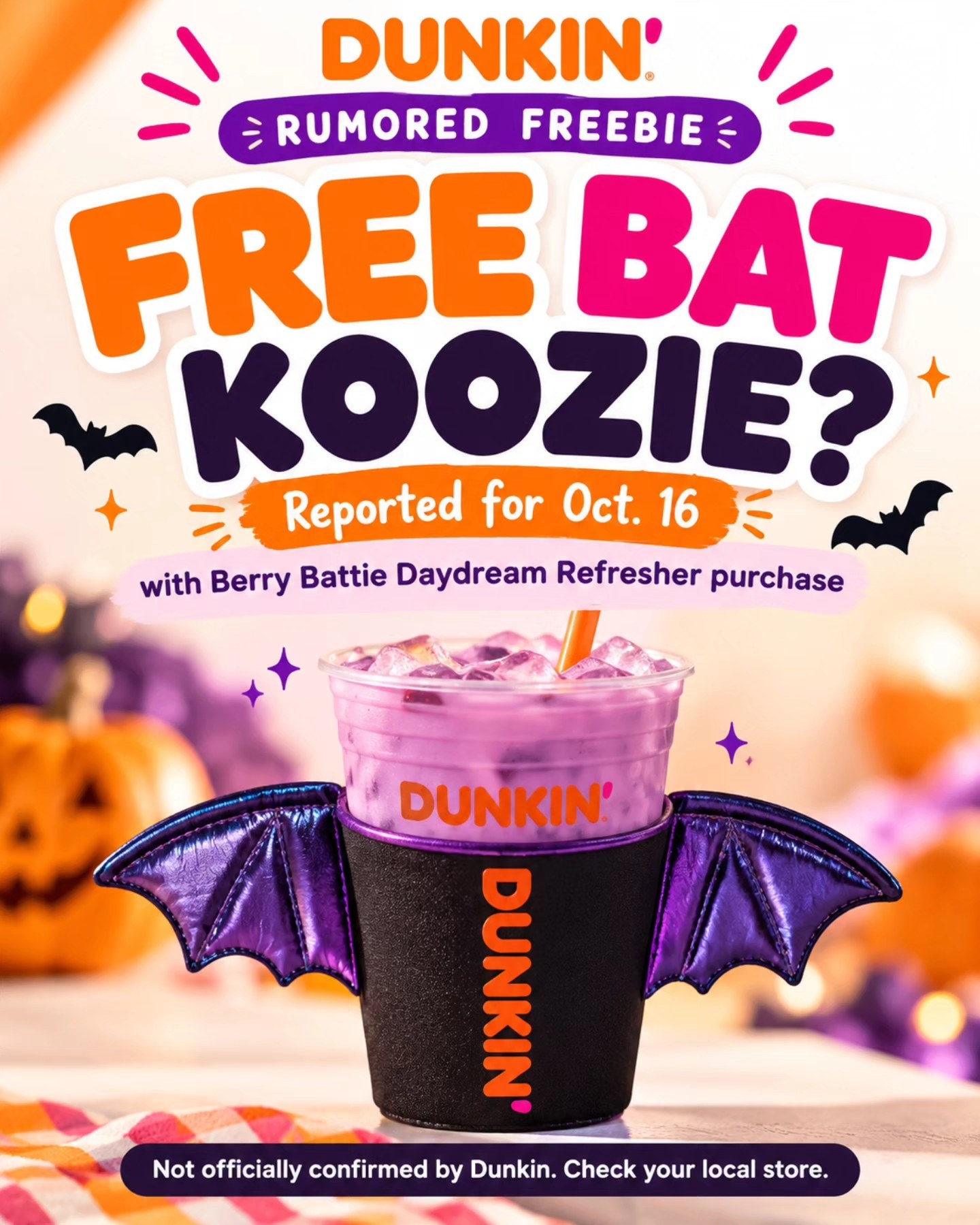 And apparently, our drinks need Halloween costumes too