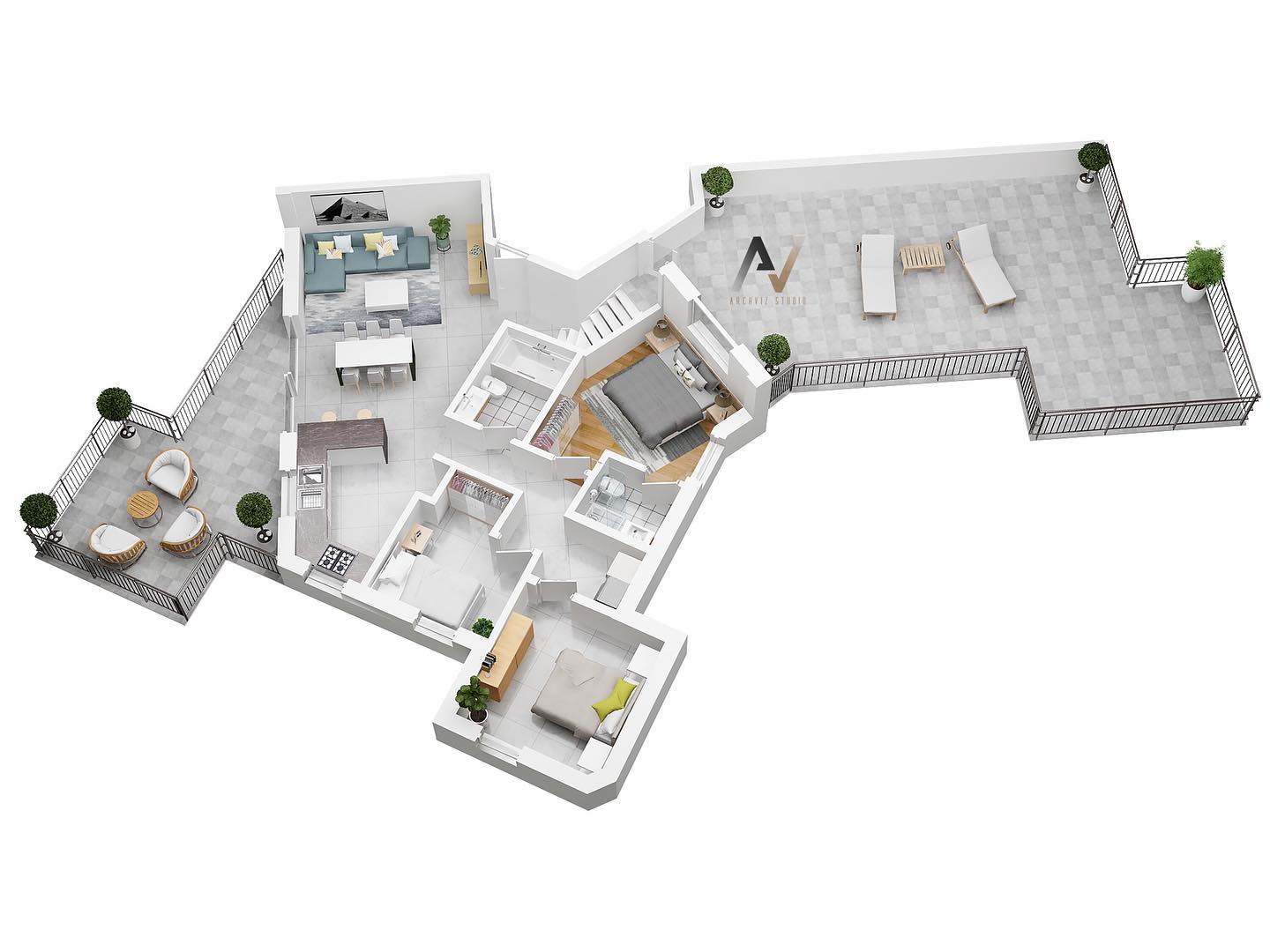 Archvizstudio3D - The 3D floor plan by archvizstudio3d...