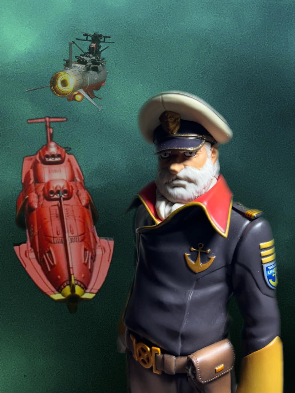 Porte-clés Captain Juzo Okita Space Battleship Yamato - Banpresto 1998 Neuf Scellé