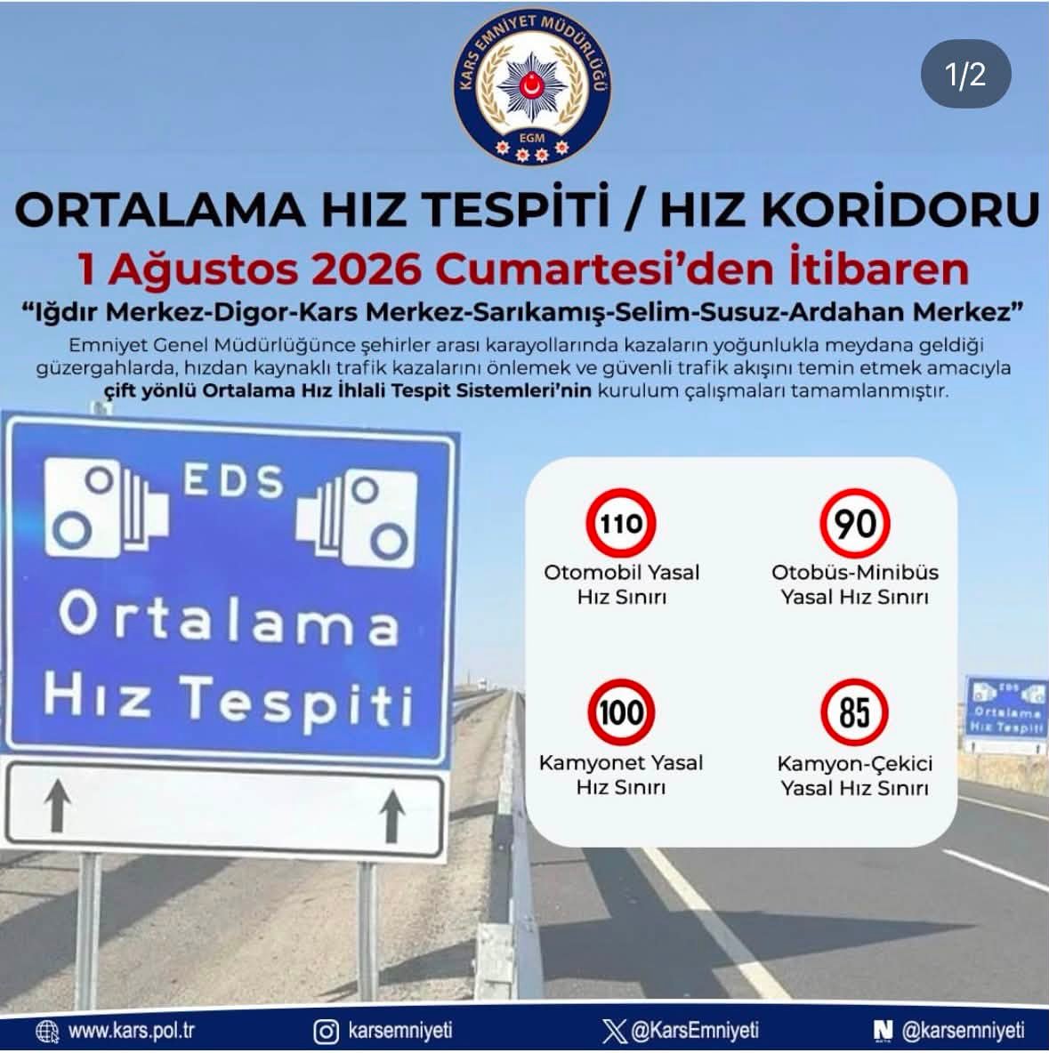 KARS'TA EDS 1 AĞUSTOSTAN İTİBAREN UYGULANAYA GEÇECEK